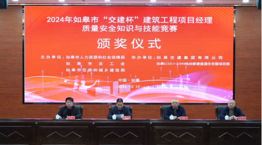 喜 报 | 如皋交建集团在市“交建杯”质量安全知识与技能竞赛中荣获佳绩！